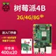 【新店鉅惠】Raspberry Pi 樹莓派4B 4代linux電腦AI開發板python編程套件8GB