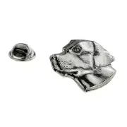 Labrador Head Pewter Lapel Pin Badge XWTP158