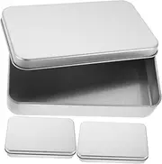 jojofuny Portable Money Storage Box Lid Small Coin Organizer for Home Office Travel 15cm Rectangular Organizer