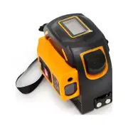 2-In-1 Laser Tape Measure, 196 Ft/60M, Metric & US Units, LCD Display