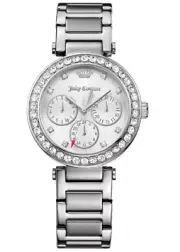 Juicy Couture Women's 1901503 CALI Analog Display Analog Quartz Silver Watch