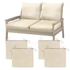 8-PIECE DELUXE BUNDLE Outdoor Cushion Cover Set and Chair Pads – Compatible with
