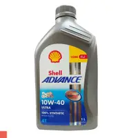 在飛比找PChome24h購物優惠-SHELL ADVANCE ULTRA 4T 10W40 機