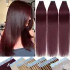 CLEARANCE Tape In Russian Remy Human Hair Extensions Invisible Skin Weft 20Piece