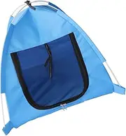 BESPORTBLE Pet Tent Outdoor Dog Kennels Outdoor Teepee Cat Tent Lightweight Pet Tent Dog Kennels for Outside Mesh Tent Pet Play House Outdoor Pet Bed Dog Play Tent Zipper Blue Fabric