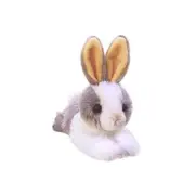 Aurora World Plush - Mini Flopsie - BABY BUNNY (Grey & White) (8 inch) - New