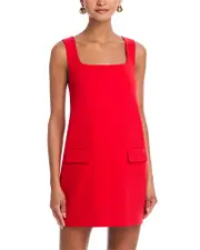 French Connection Whisper Square Neck Mini Dress
