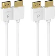 4K Ultra Slim White HDMI Cable (15ft - 2pack)