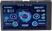 3.5 Inch IPS USB Mini Screen, AIDA64 PC CPU RAM HDD Data Monitor Computer Temperature Display Type C Sub Screens, Computer Monitors Sub Screen for AIDA64 Itx Cases 3.5in V2