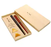 Heizaemon Mt.Fuji Couple Chopsticks and Chopstick Rest Set From Japan /Fedex