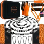 High Limb Rope Saw 53 In - Zero Effort 360 Rope Chain Saw - Sharp Manual Tree...