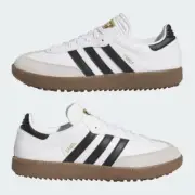ADIDAS MEN'S SAMBA GOLF SHOES SPIKELESS SIZE: 12.5 M WHITE/BLACK/GUM NEW!! 2326