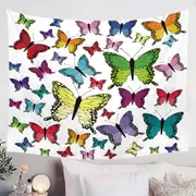 Multi Colored Butterflies Tapestry