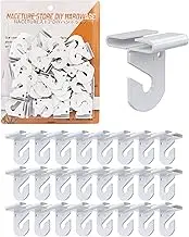 NACETURE Drop Ceiling Hook for Hanging - 25 Pack Decorations Hanger on Suspended Tile Hook Clips for Classroom Grid, Office, Home, Stores, Wedding