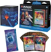 Magic: The Gathering Doctor Who Commander Deck – Paradox Power (100-Card Deck, 2-Card Collector Booster Sample Pack + Accessories)