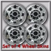 18" 2016-2017 Chevy Silverado Chrome Chevrolet Wheel Skins Hubcaps Truck 3500 4