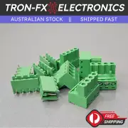 4 Way 5.08mm Right Angle Terminal Plug and Right Angle PCB Socket Pack of 5