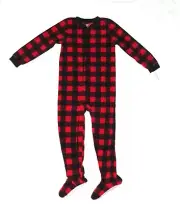 Carters Fleece Footed Pajama Blanket Sleeper Size 6 7 8 12 14 Buffalo Lumberjack