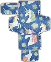 Reusable Baby Changing mat with Tissue Pocket Travel Changing pad for Baby for Moms, Dads