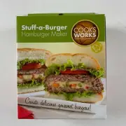 Stuff-a-Burger Hamburger Maker Cook Works Gourmet Burgers B-E