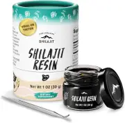 Pure Shilajit Resin 30g with Spoon High Potency Trace Minerals & Fulvic Acid