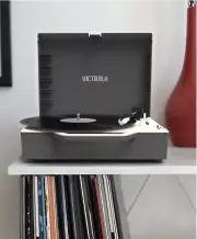 Victrola VSC-725SB-GRA Re-Spin Sustainable Suitcase Record Player Bluetooth NIB