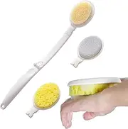 Back Brush for Shower Men | Cleansing Brush Foldable Bath Scrubber - Lightweight Back Lotion Applicator Showering Exfoliator for Adults Women Men