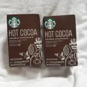 Starbucks Hot Cocoa DOUBLE CHOCOLATE 6 Oz. 6 Envelopes Powder (2 Boxes)