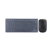 2.4G Wireless Keyboard Mouse Set with Keypad Protector USB Receiver for Notebook Office Gaming Plug and Play(Black K&#8209;03)