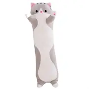 Side Sleeping Body Pillow Gray Husky Long For Children Adult Pillows