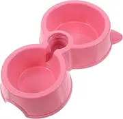 Cat Food and Water Bowl Set Automatic Water Feeder for Cats and Small Dogs Convenient Pet Feeding Dishes Pink for Kittens and Puppies
