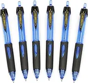 Uni-Ball SN-220SF Power Tank Retractable Ballpoint Pen - 1.0mm - Blue Ink - Pack of 6