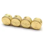 4 Pcs Hollow Body Control Knob Volume Tone knobs Gold for Gretsch style guitar