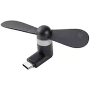 Mini Fan Type C For Power Bank Laptop Pc Ac Charger Hand Black Portable Fans