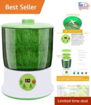 Modern Indoor Bean Sprout Generator with LED Timer & Automatic Sprinkling
