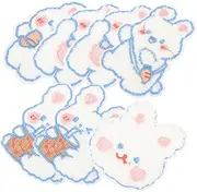 Anneome 8Pcs Rabbit Sewing Patches Multifunctional Embroidered Back Patches for Clothing Repair Decor Lightweight Compact Easy to Apply for DIY Projects Mixed Style