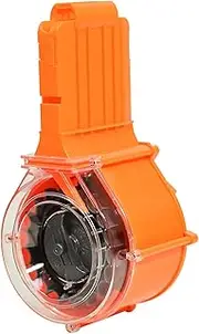 OIMIO Dart Drum, 25-Dart Drum Magazine Blaster Accessory for Nerf N-Strike Elite Blasters