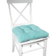 Arlee - Tyler Chair Pad Seat Cushion Memory Foam Non-Skid Backing Aqua Set of 2