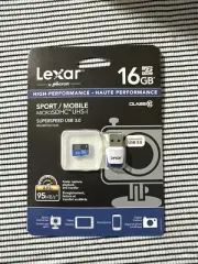 NEW Lexar 16GB High-Performance microSDHC Class10 UHS-I Memory Card w/ Reader