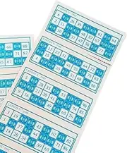 Pandiui23 600 Traditional Bingo Boxes with 90 Balls Bingo Box (Blue)