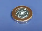 ATOM SYMBOL SIGN PURSE HANDBAG HOOK HANGER HOLDER CHROME #240