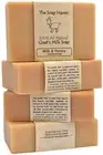 4 Goat Milk Soap Bars with Honey - Handmade in USA. All Natural Soap - Unscented