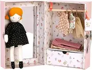 Moulin Roty - Mademoiselle Blanche's Little Wardrobe Suitcase and Doll