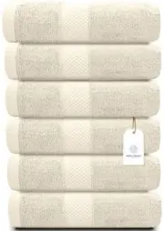 Luxury Hand Towels for Bathroom-Hotel-Spa-Kitchen-Set - Circlet 08: Ivory