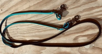 TWO HORSE TACK BETA BIOTHANE REINS W/ SUPER GRIP and SNAPS 8 Ft