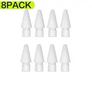 8 Packs Tips Replacement for Apple Pencil 1st Gen 2nd Gen Pen iPad Pro
