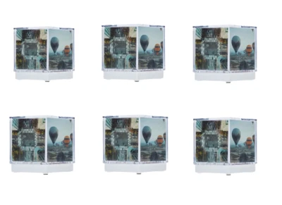 6x Viatek Cubee Photo Cube HSN As seen on TV 5 photos lights up 3" x 3 1 Case