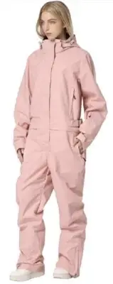 SEARIPE Women's Snowsuit Ski Jumpsuit Size Large Pink