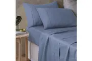 Sky Blue 100% Hemp Sheet Set by Vintage Design Homewares