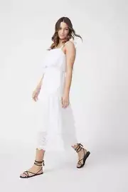 DECJUBA Sasha Broderie Maxi Dress Size 12 New With Tags RRP $179.95